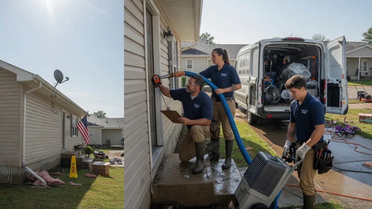 Ceiling Water Damage Restoration in Assaria, KS near me